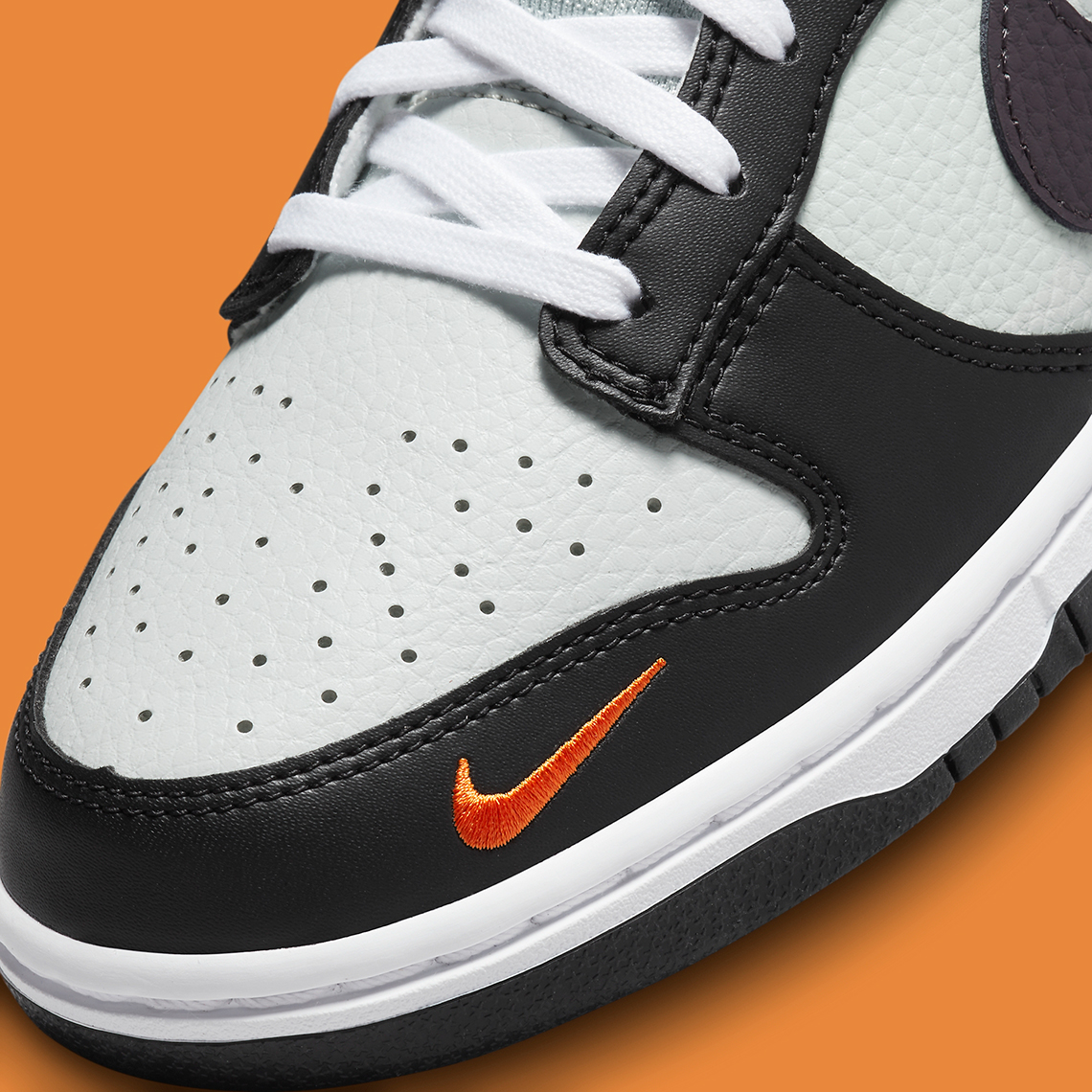 Black and hotsell orange nike dunks