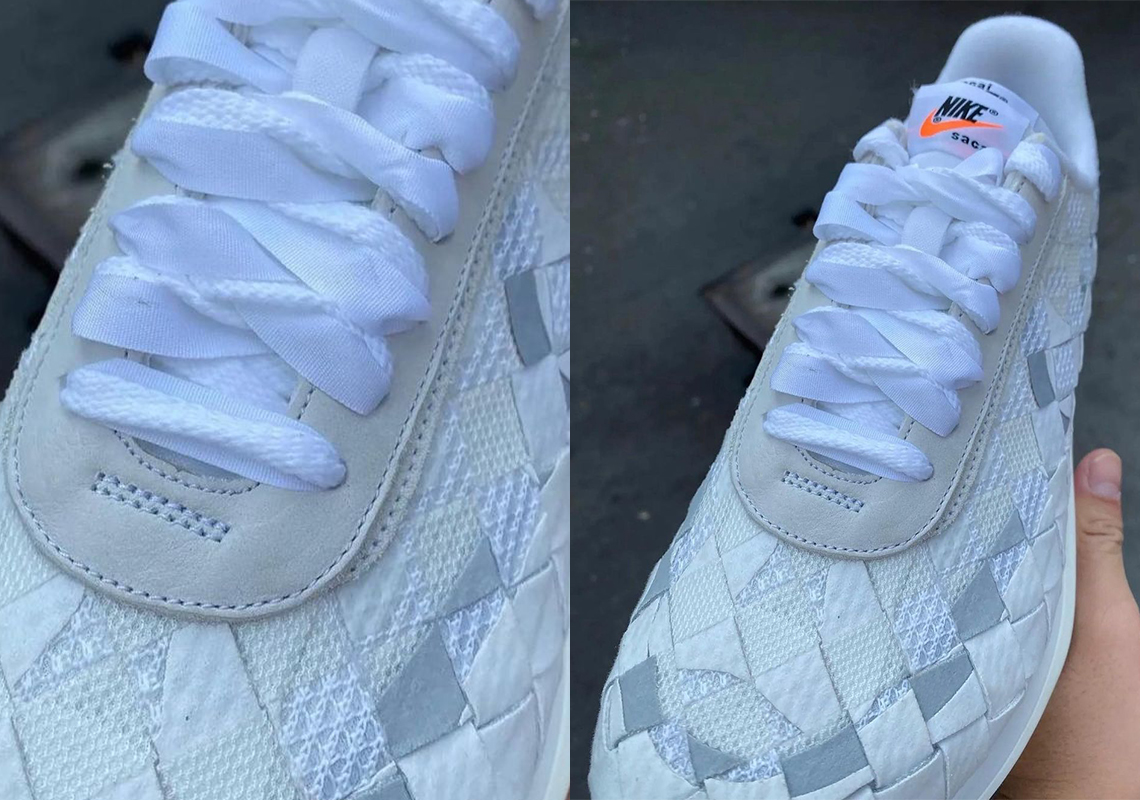 sacai And Nike Add Woven Uppers To The Waffle