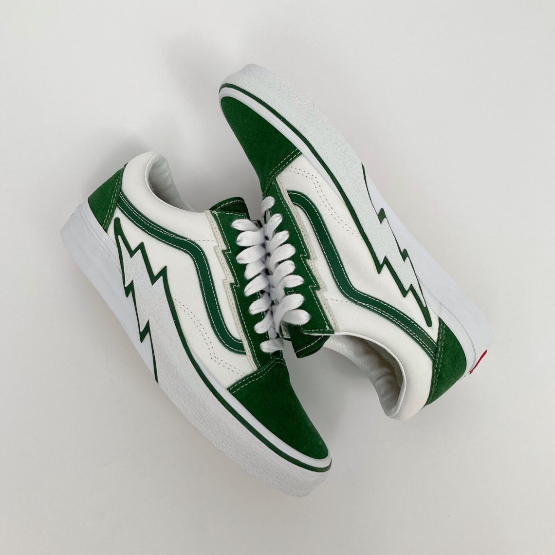 Old skool vans store with lightning bolt