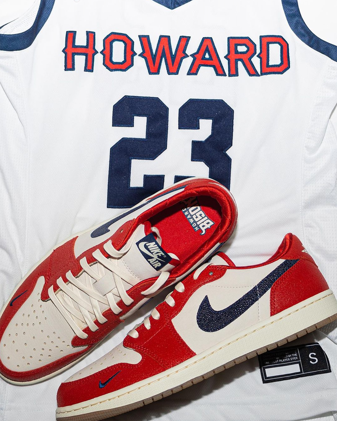 Jordan branding on the front Og Howard University Pe 2