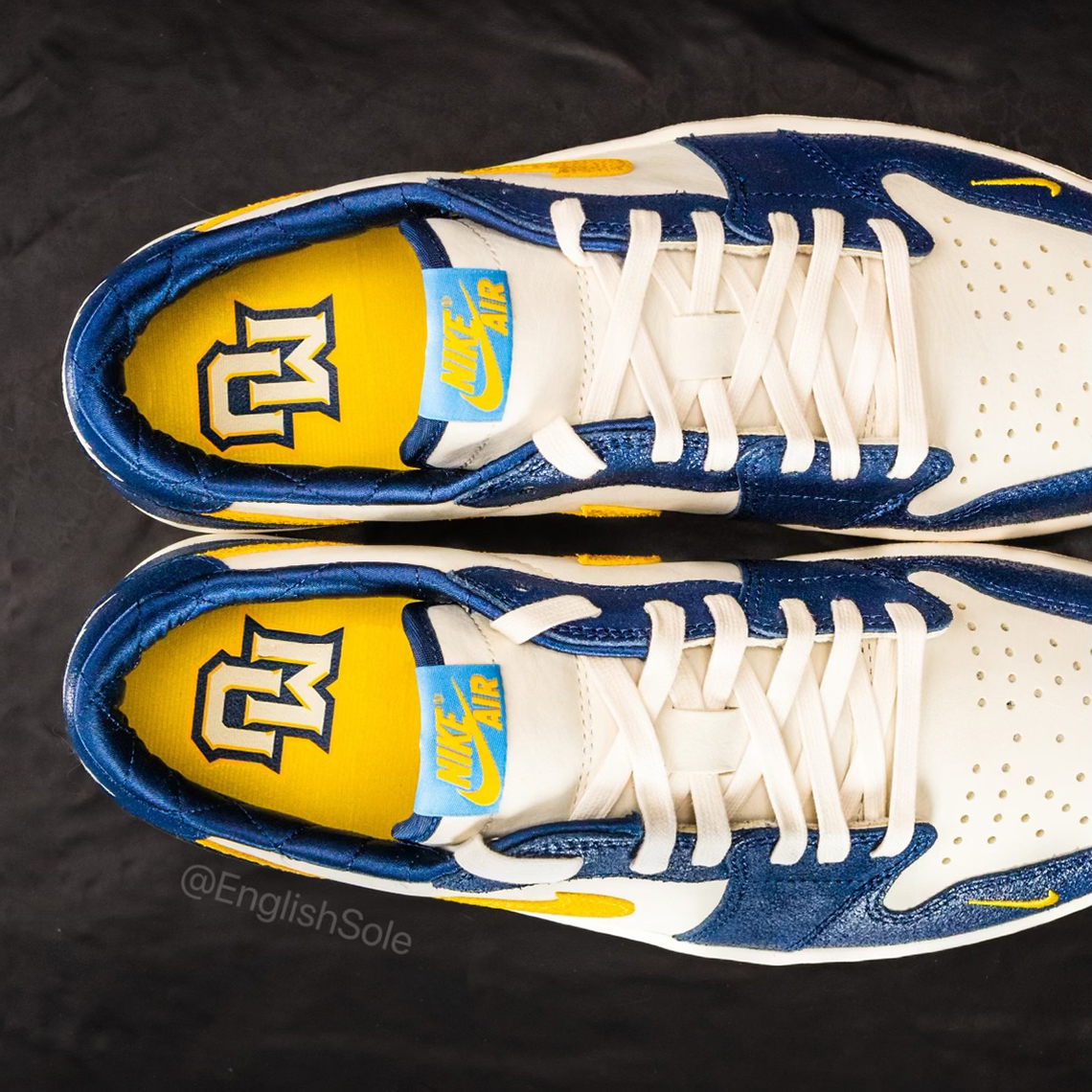 jordan super fly 2 po black white Low Og Marquette Pe 9