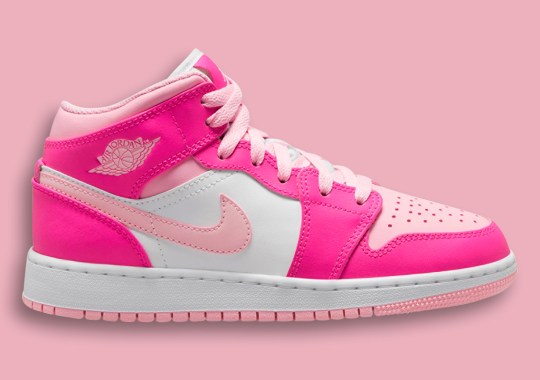 This Kid's Air Jordan 1 Mid Reveals A Bevy Of Pink Shades