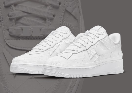 Billie Eilish's Patchworked dames nike Air Force 1 Collab Returns In White Colorway