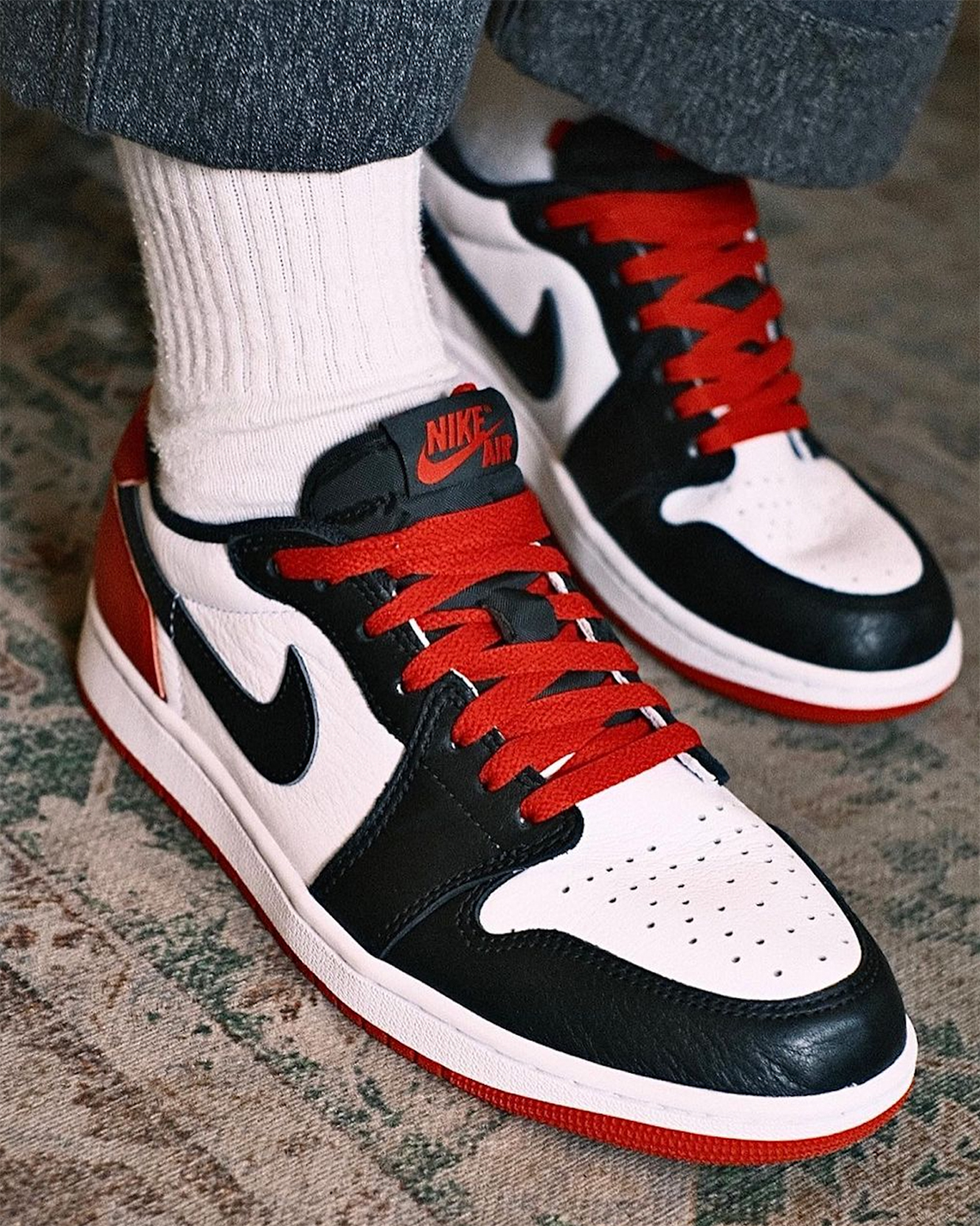 First Look: Air Jordan 1 Low OG Black Toe CZ0790-106 | SneakerNews.com