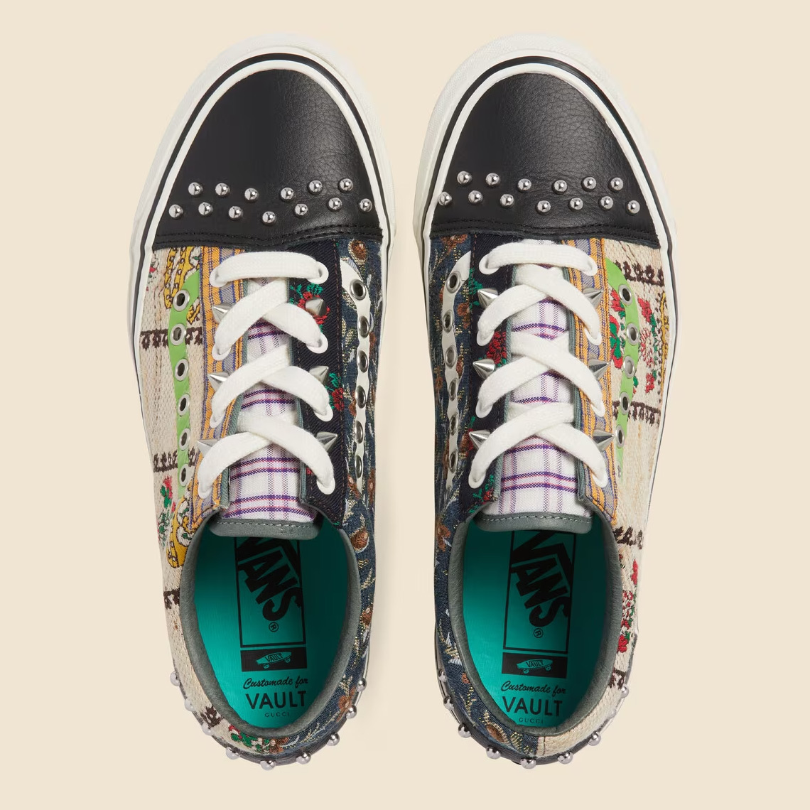 Gucci and Vans Team Up on Studded Patchwork Sneaker Collaboration –  Footwear News