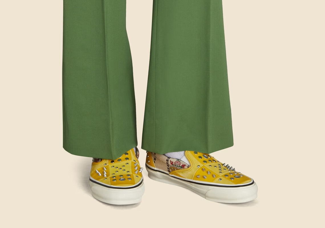 Gucci Continuum Vans Slip On Yellow 4