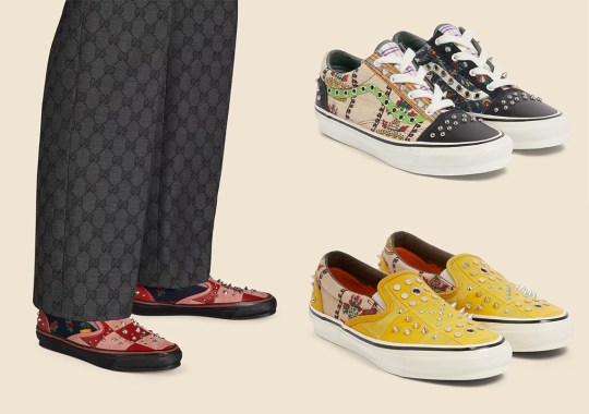 The Gucci Continuum Collection Covers Vans Classics In Archival, Repurposed Patterns