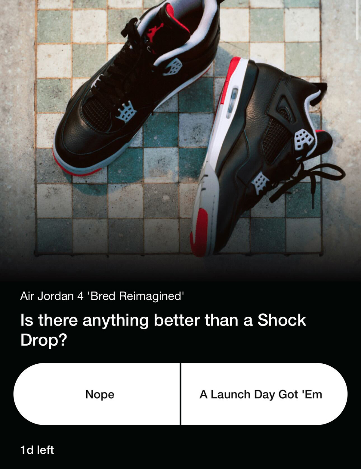 Jordan 4 Bred Reimagined Shock Drop 0ed708
