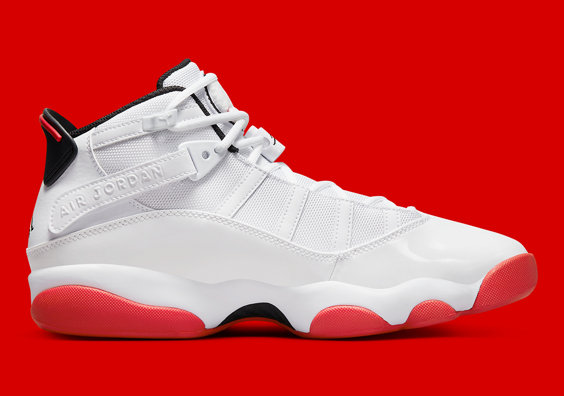 jordan 6 ring black white red