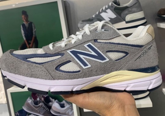New Balance 990v4 MADE In USA Gets A Classic “Grey/Navy” Fit
