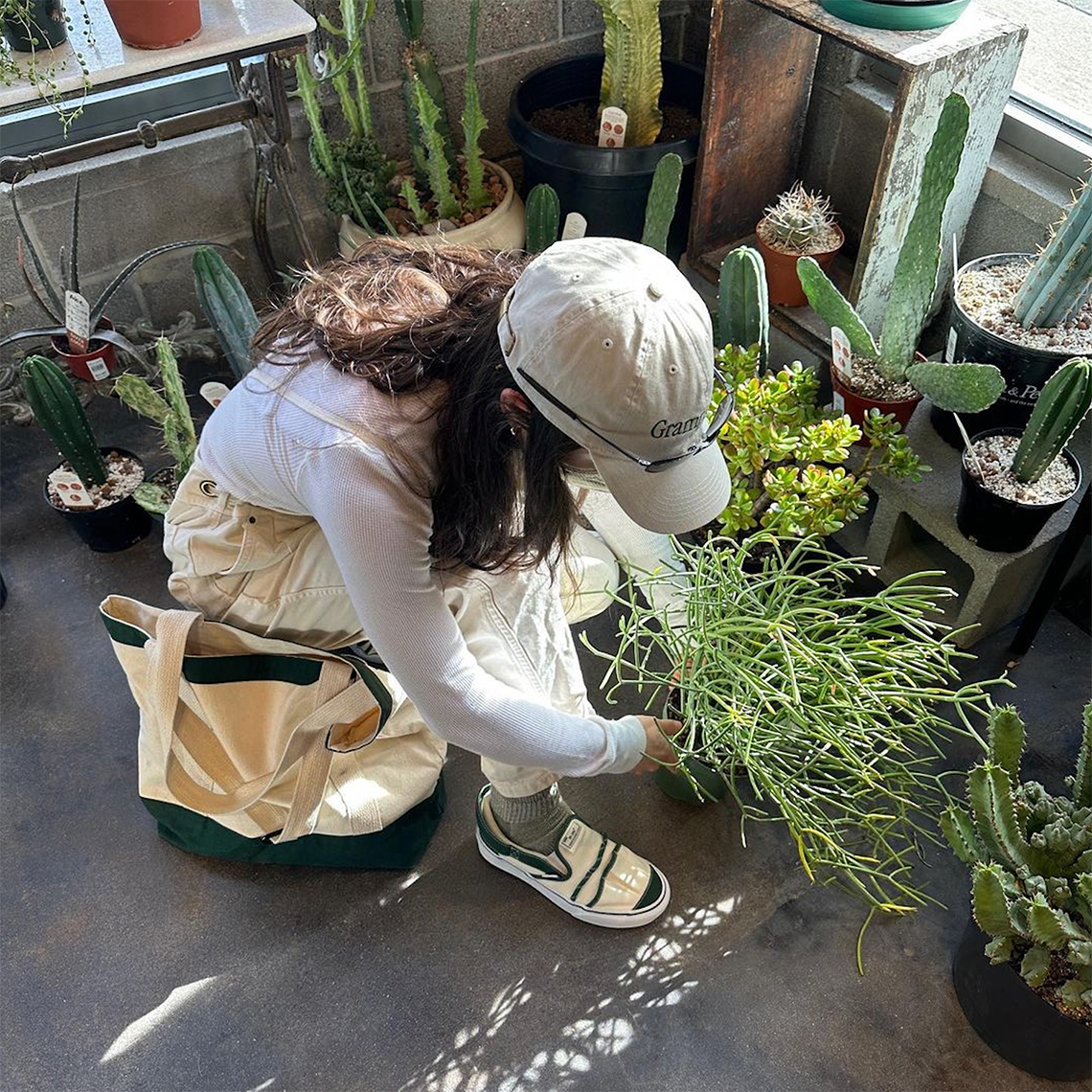 nicole mclaughlin vans slip on gardening 3