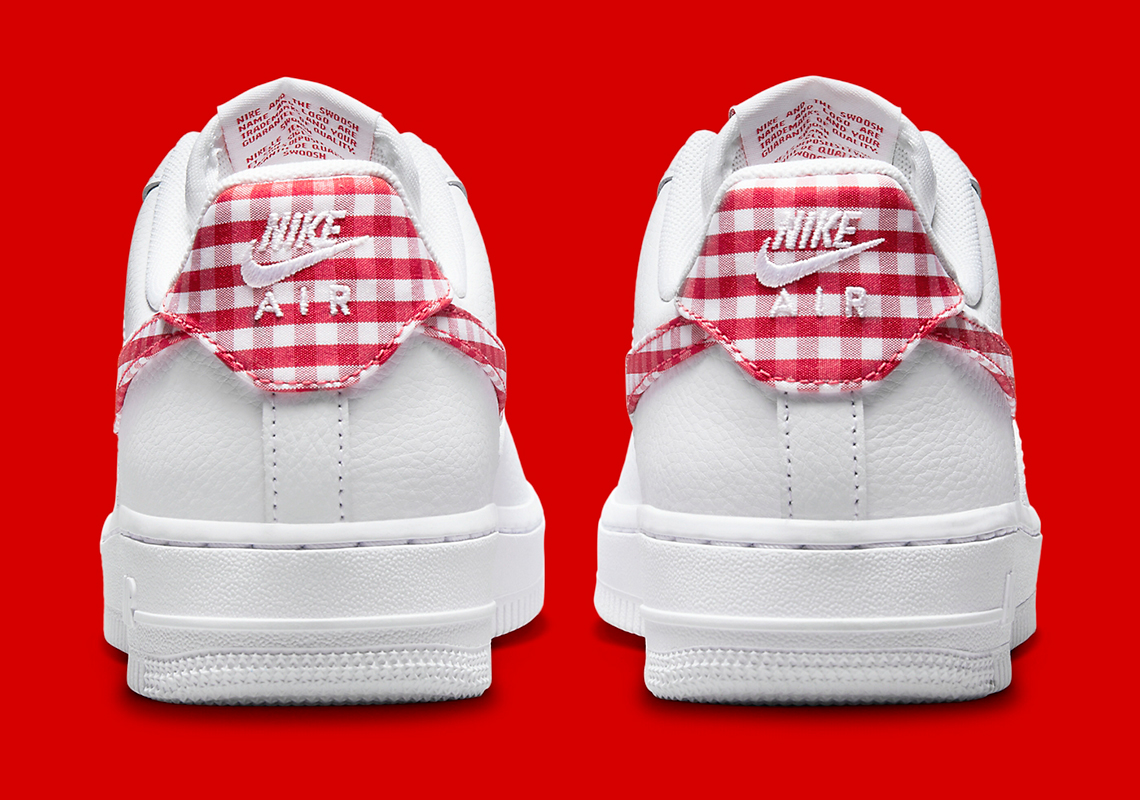 Nike Air Force 1 Low Gingham Red Dz2784 101 6