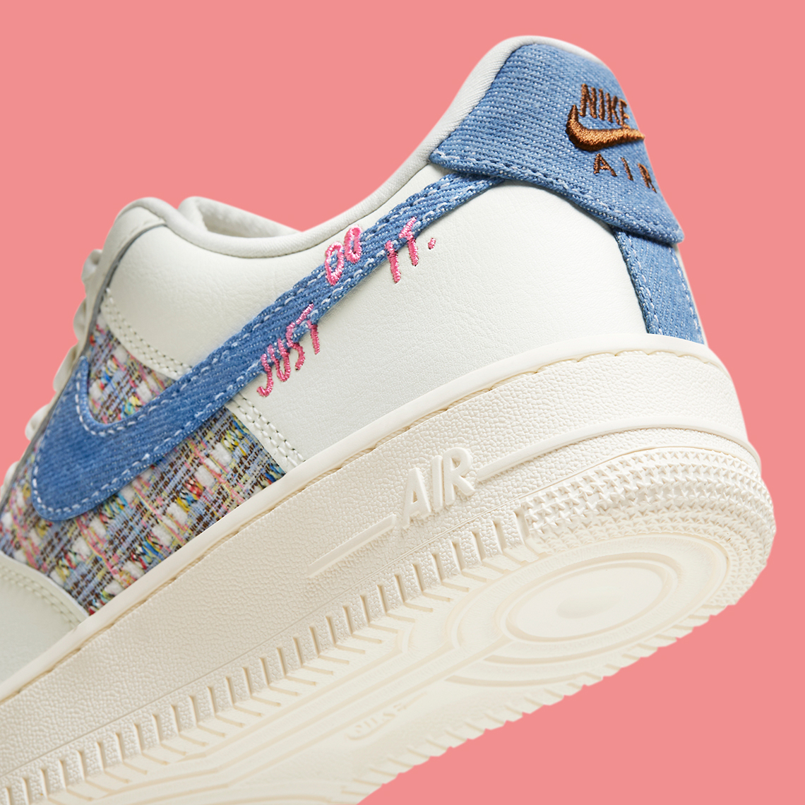 Nike Air Force 1 Low Just To It Denim Boucle 5