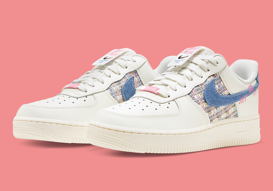nike air force 1 low just to it denim boucle 7