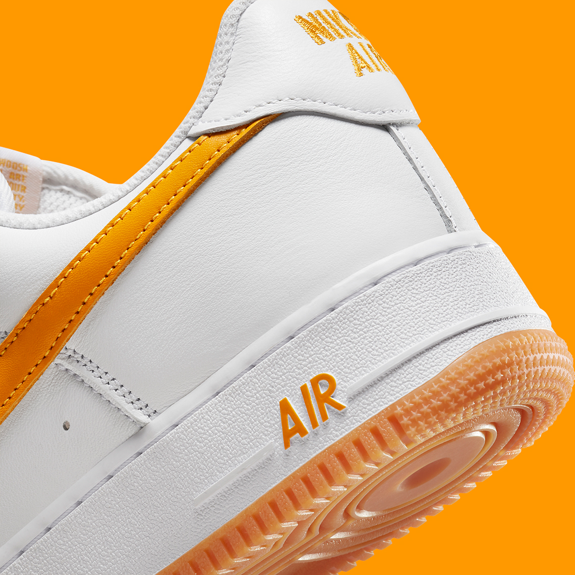 Nike Air Force 1 Low White Orange DV3505-100 Release Date