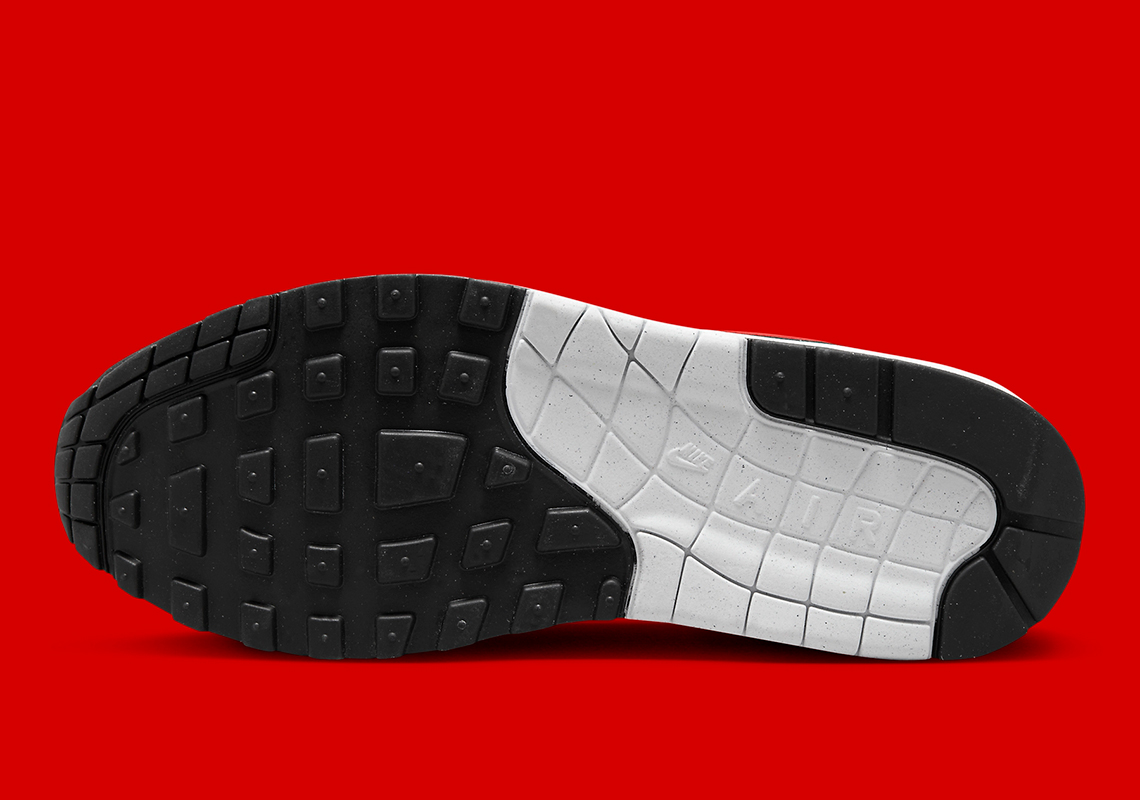 Nike - AIR MAX 1 PREMIUM 'PURE PLATINUM/WHITE-BLACK-SPORT RED' - VegNonVeg