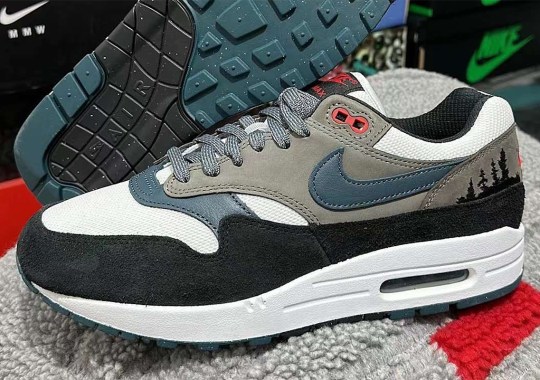 A Treeline Appears On The nike color Air Max 1 "Slate Blue"