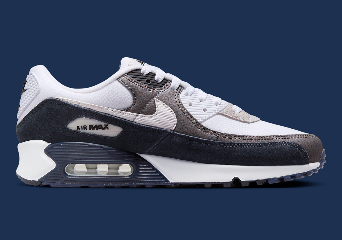 Nike Air Max 90 Flat Pewter Midnight Navy Dz3522 002 2