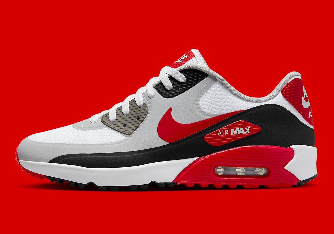 Nike air max store white red black