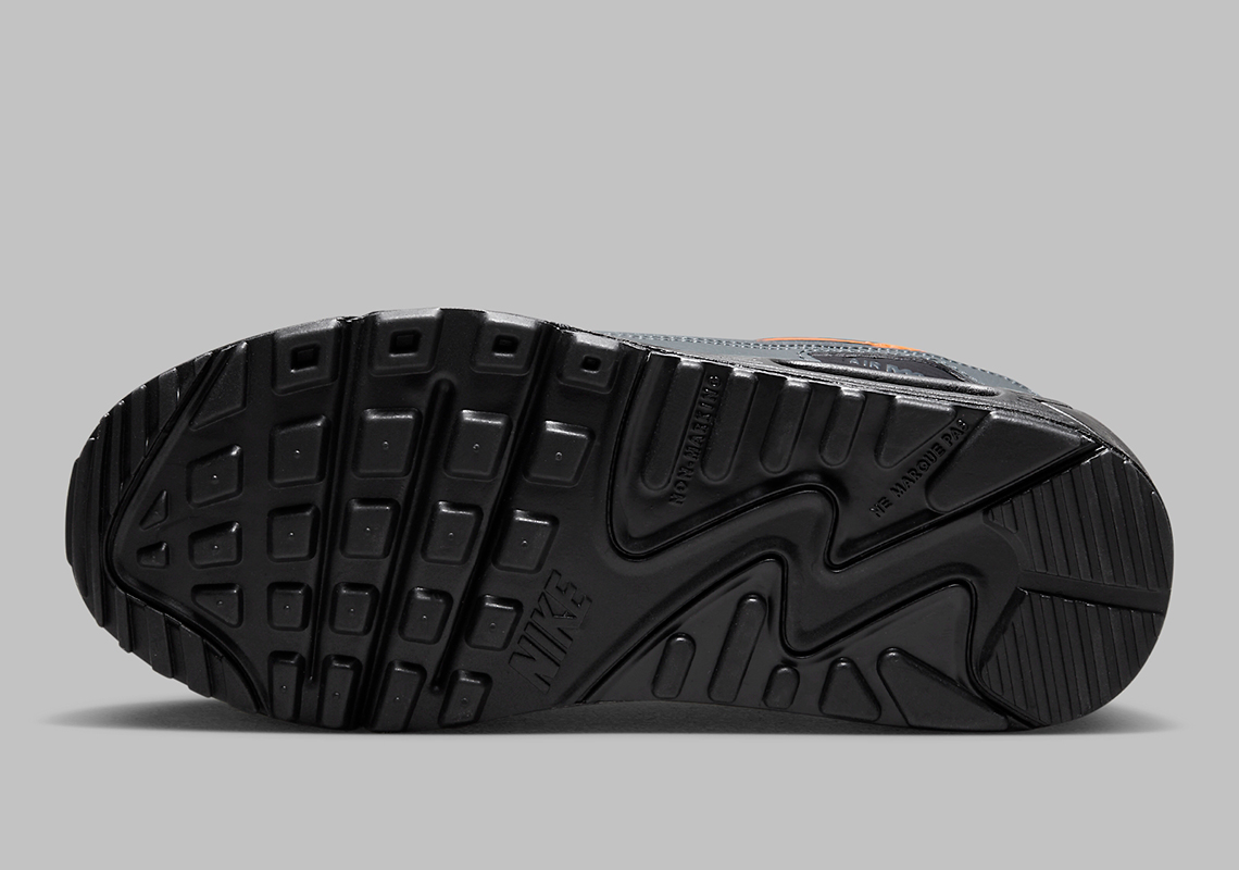 Nike Air Max 90 Gs Grey Black Multi Swoosh Fn7785 001 1