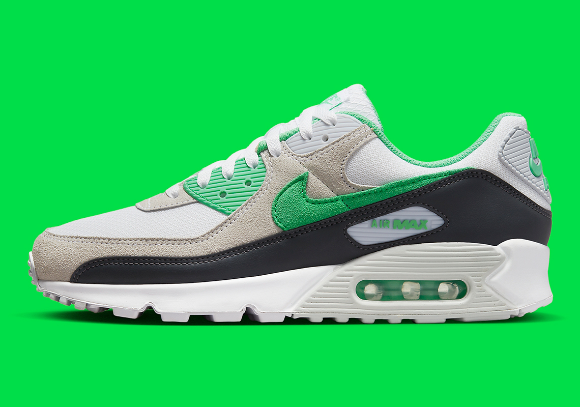 nike air max 90 white anthracite pure platinum spring green dm0029 104 8