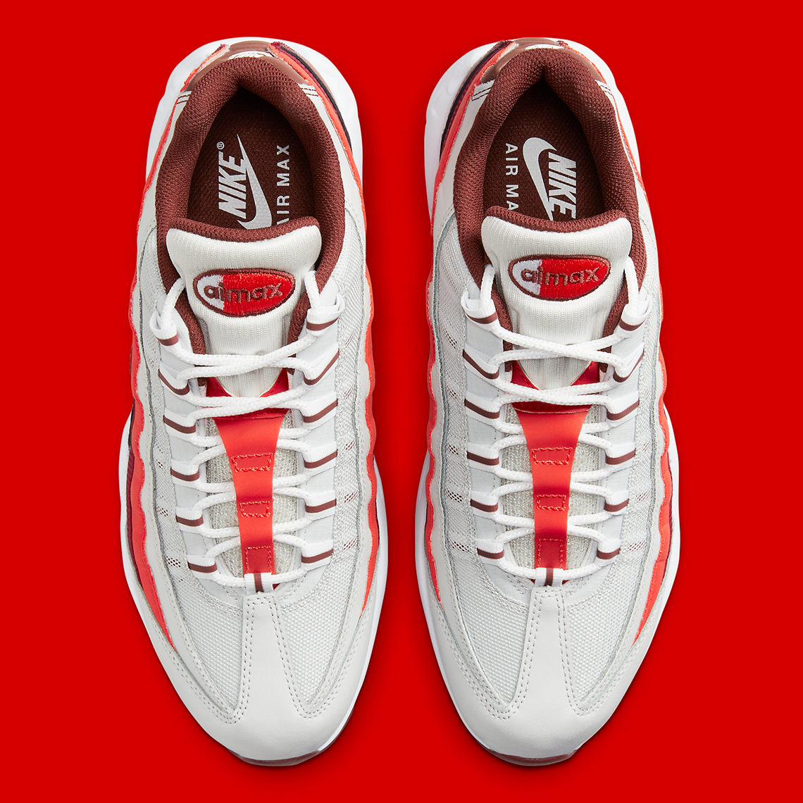 Nike Air Max 95 Team Red Crimson Light Bone Dm0011 005 3