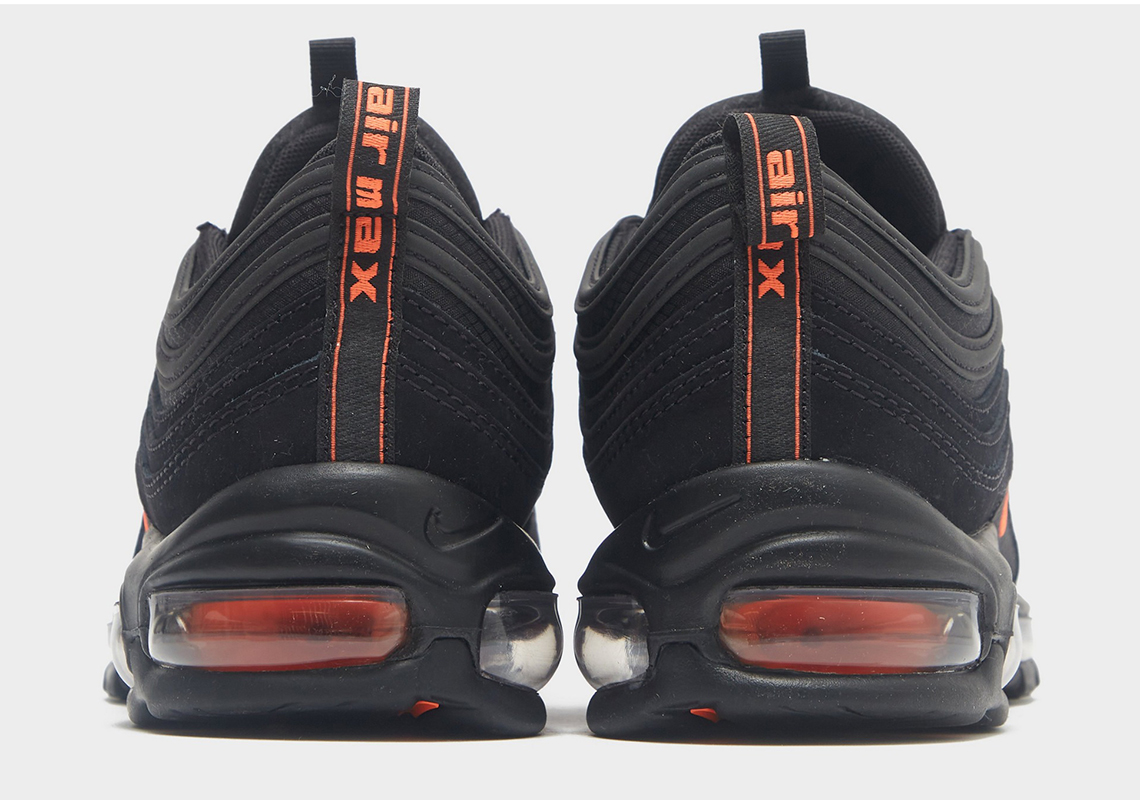 Nike air max 97 black outlet orange