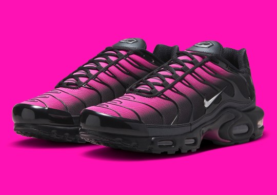 A "Black/Pink" Gradient Appears On The Nike Air Max Plus