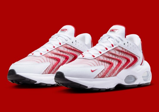 The Air Max TW Dresses In A Simplified “White/Red” Composition