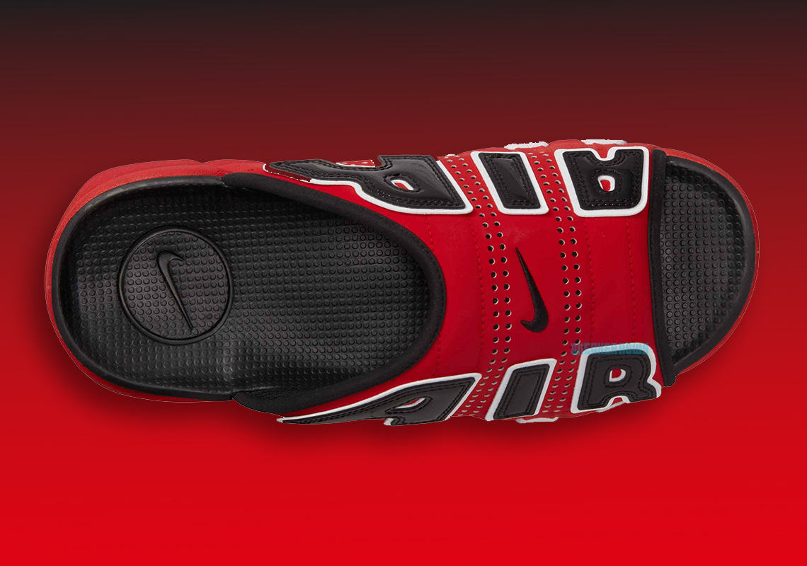 Nike Air More Uptempo Slide Red Black Fj6305 600 2