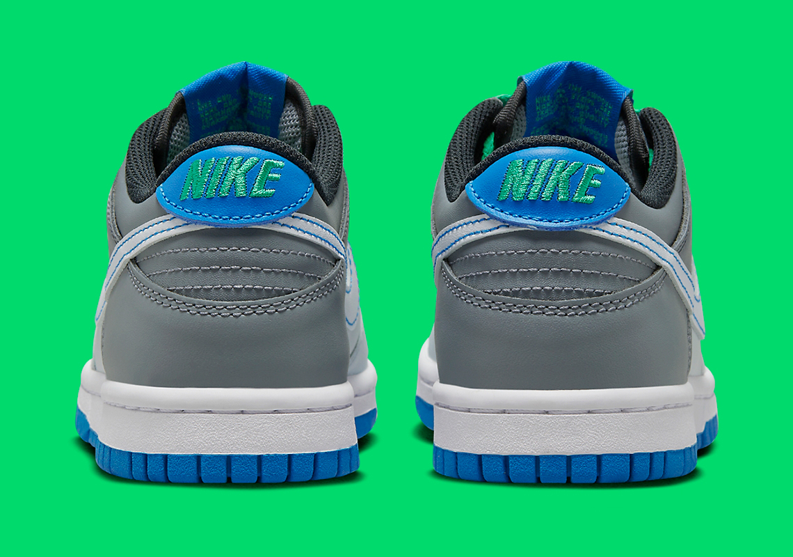 Nike Dunk Low Gs Grey Blue Green Dh9765 004 2