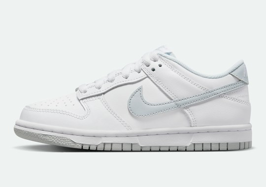 The Latest Kid's Nike Dunk Low Keeps It Simple In "White/Light Grey"