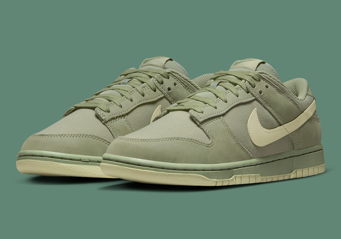 "Oil Green" Shades Adorn The Nike Dunk Low Premium