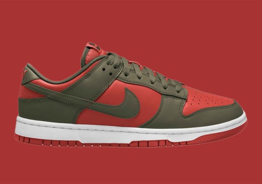 nike dunk low olive mystic red DV0833 600 4