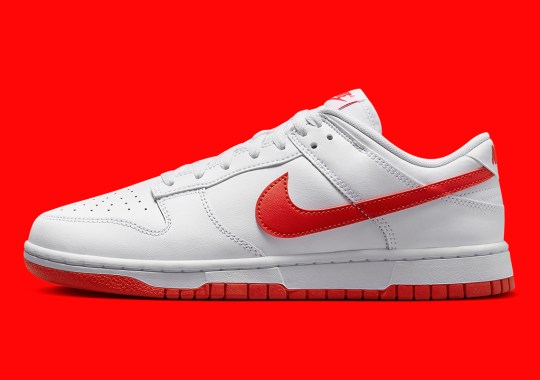 "Picante Red" Accents This Stripped Down Nike Dunk Low