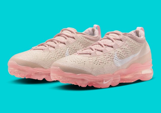 Nike’s Upcoming VaporMax 2023 Flyknit Pairs Up Oatmeal And Pearl Pink