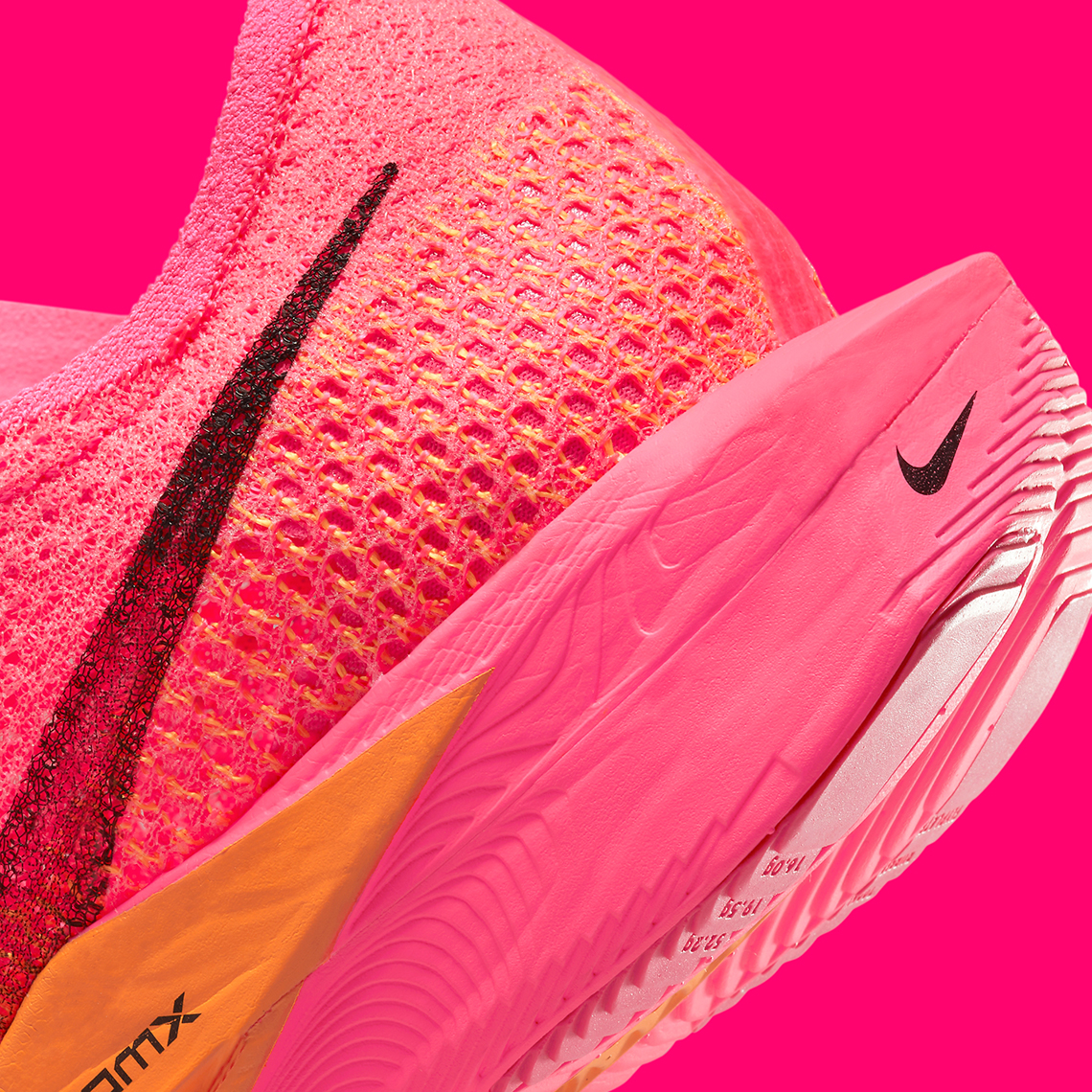 Nike Zoomx Vaporfly 3 Hyper Pink Black Laser Orange Dv4129 600 5