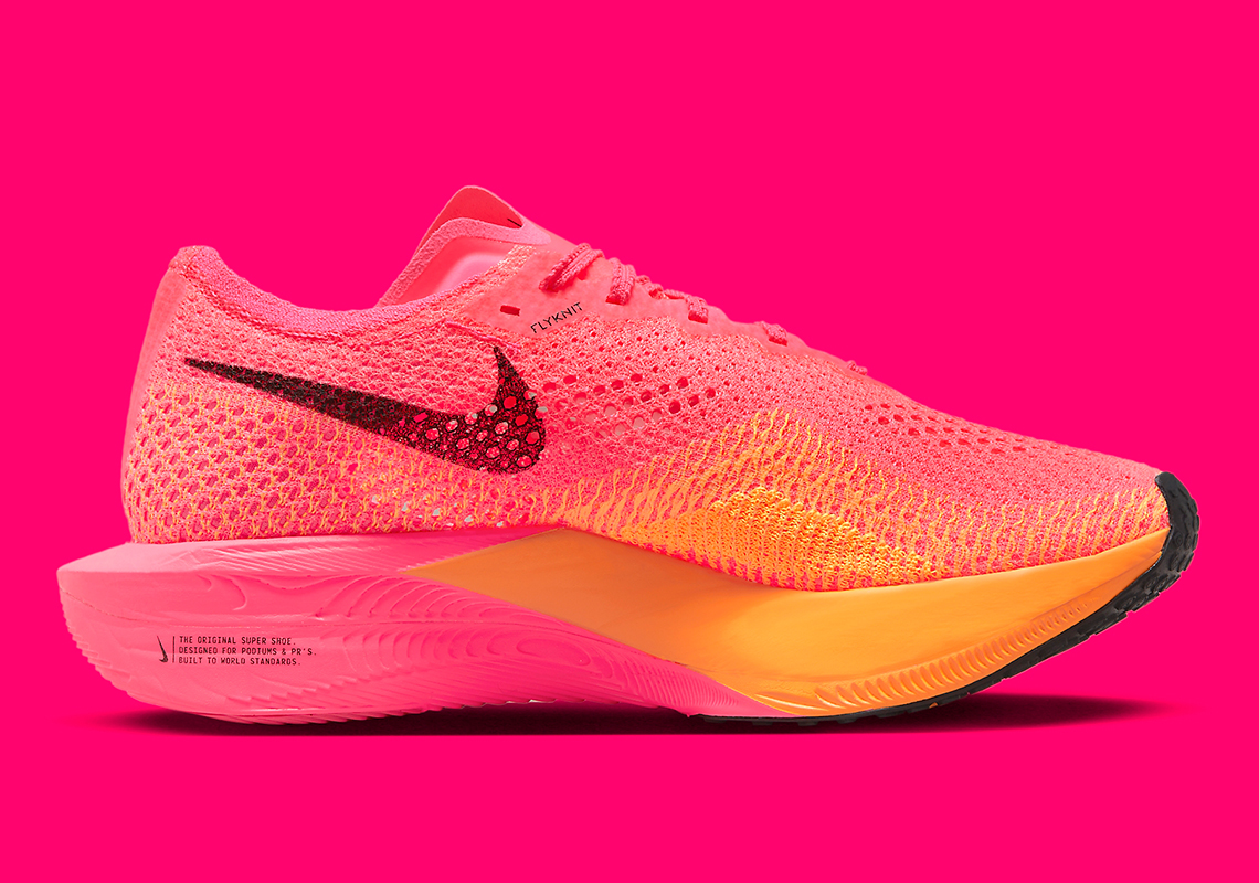 nike braata Zoomx Vaporfly 3 Hyper Pink Black Laser Orange Dv4129 600 8