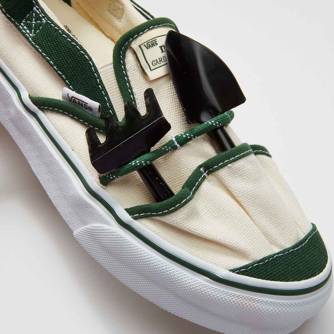 Nm Vans Slip On Gardening Tote White Green 2