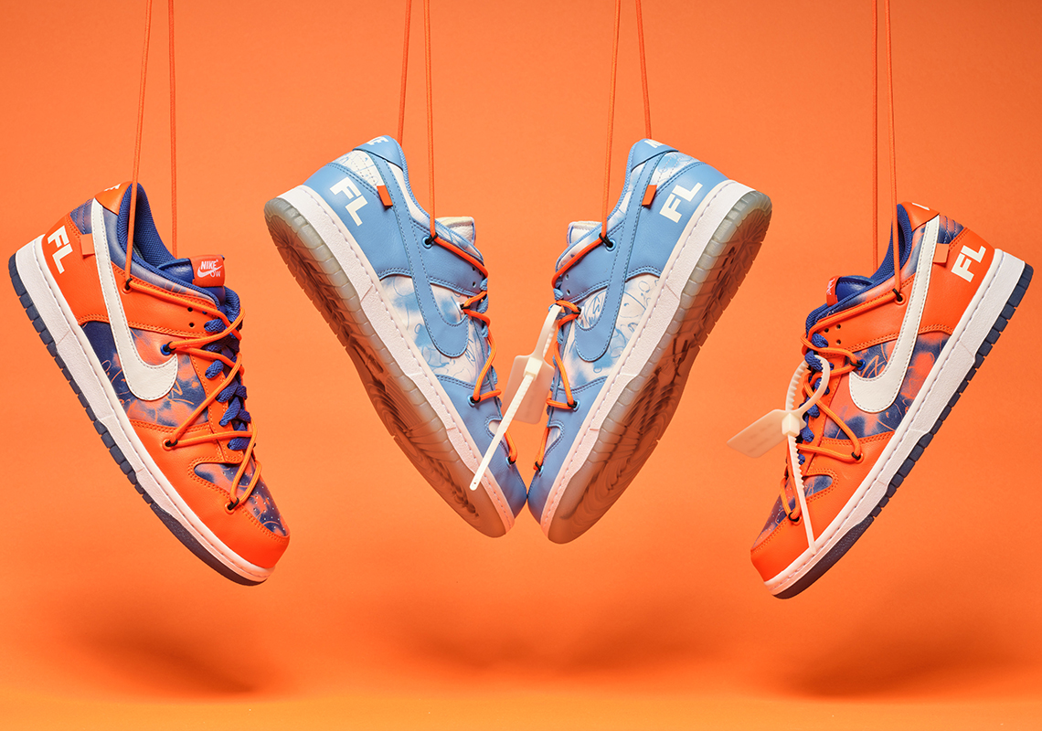 Off White Futura Nike Dunk Sotheby s Auction SneakerNews