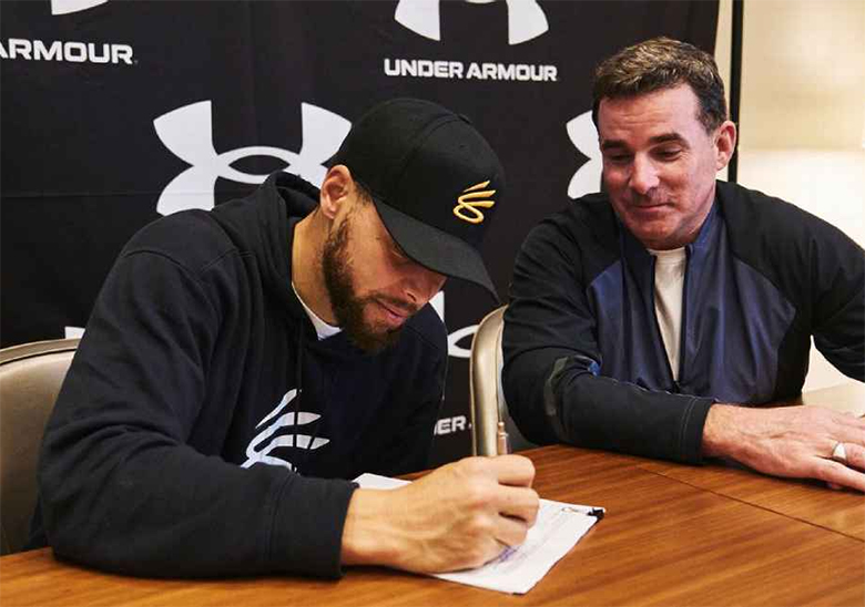 steph curry signs extension with under armour