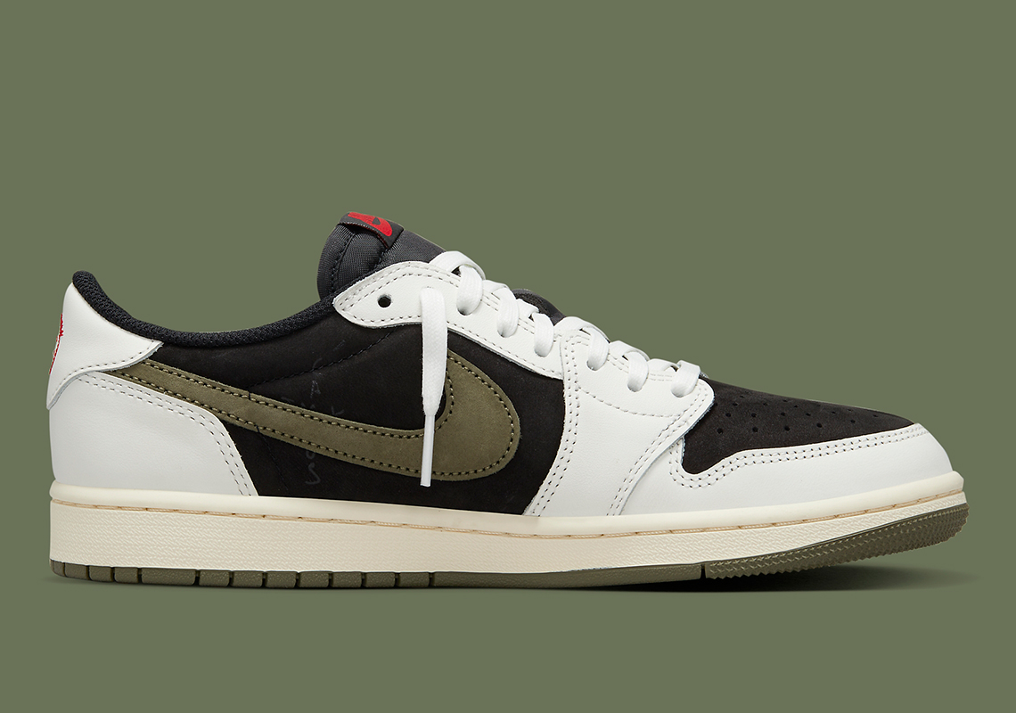 Jordan 1 Retro Low OG SP Travis Scott Olive (Women's) - DZ4137-106 - US