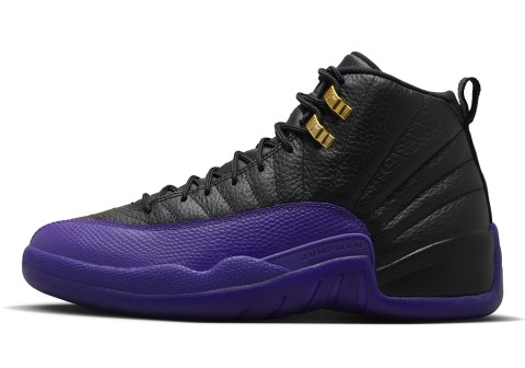 jordan 12 black & purple