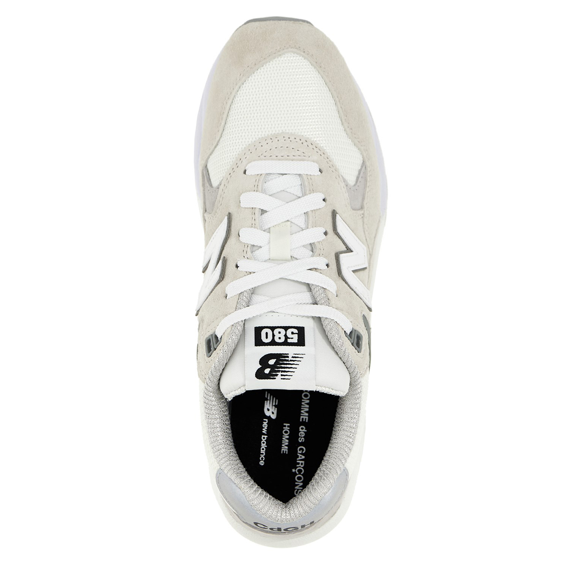 Comme Des Garcons Homme New Balace 580 White 2