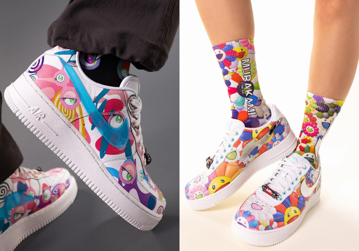 Takashi Murakami's First Nike Collaboration, Two RTFKT x Air Force 1s, Forges On April 24