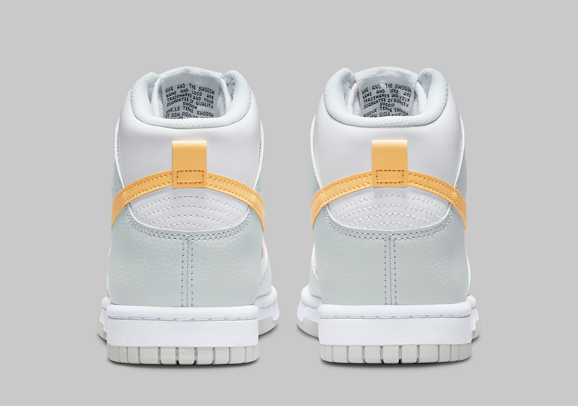 Nike Dunk High Grey White Yellow Fq2755 001 5