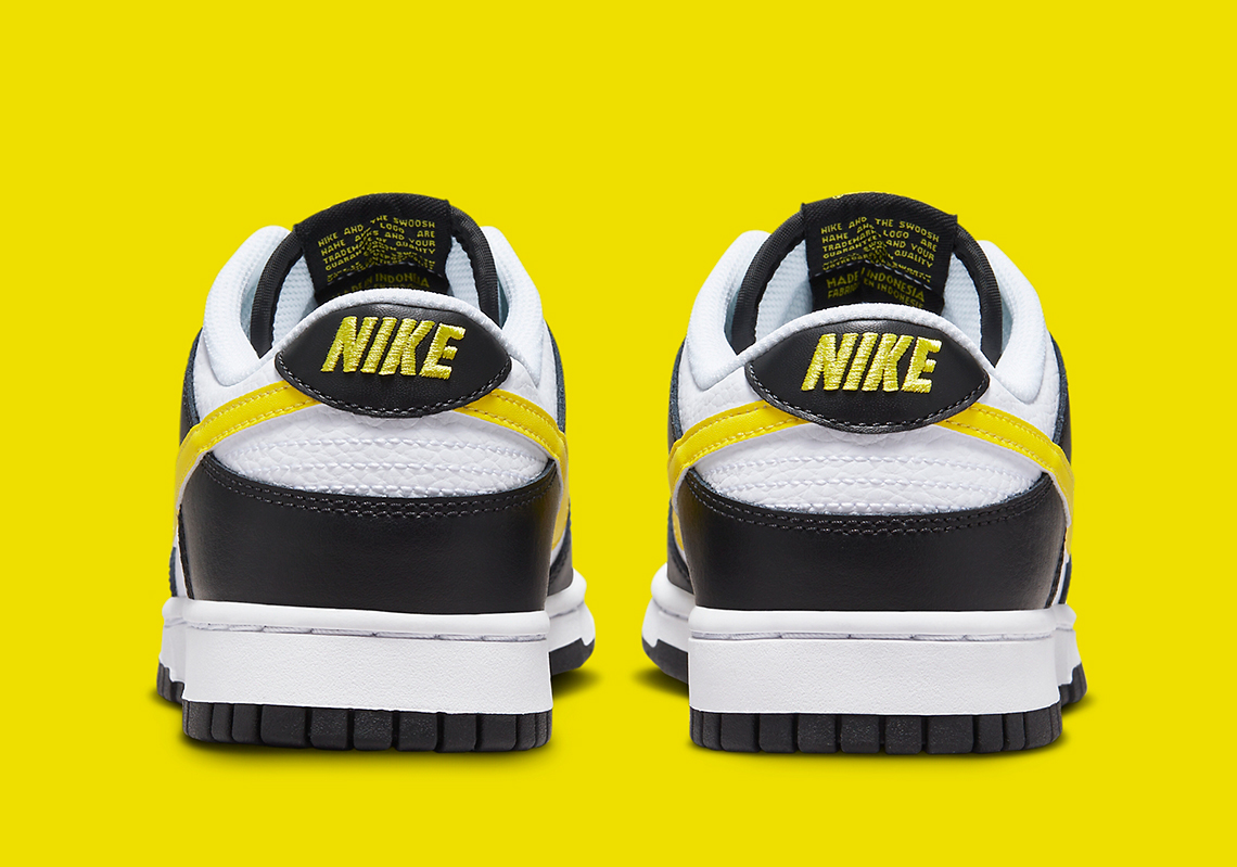 Nike Dunk Low Black White Yellow Fq2431 001 5 1