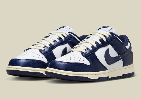The Nike Dunk Low Vintage Reappears In A Navy Colorway