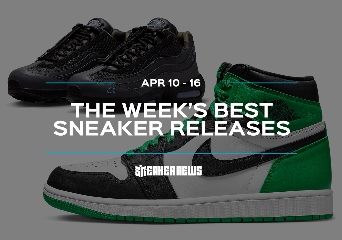 The Corteiz x Nike Air Max 95 “Aegean Storm” And AJ1 “Lucky Green” Headline This Week’s Releases