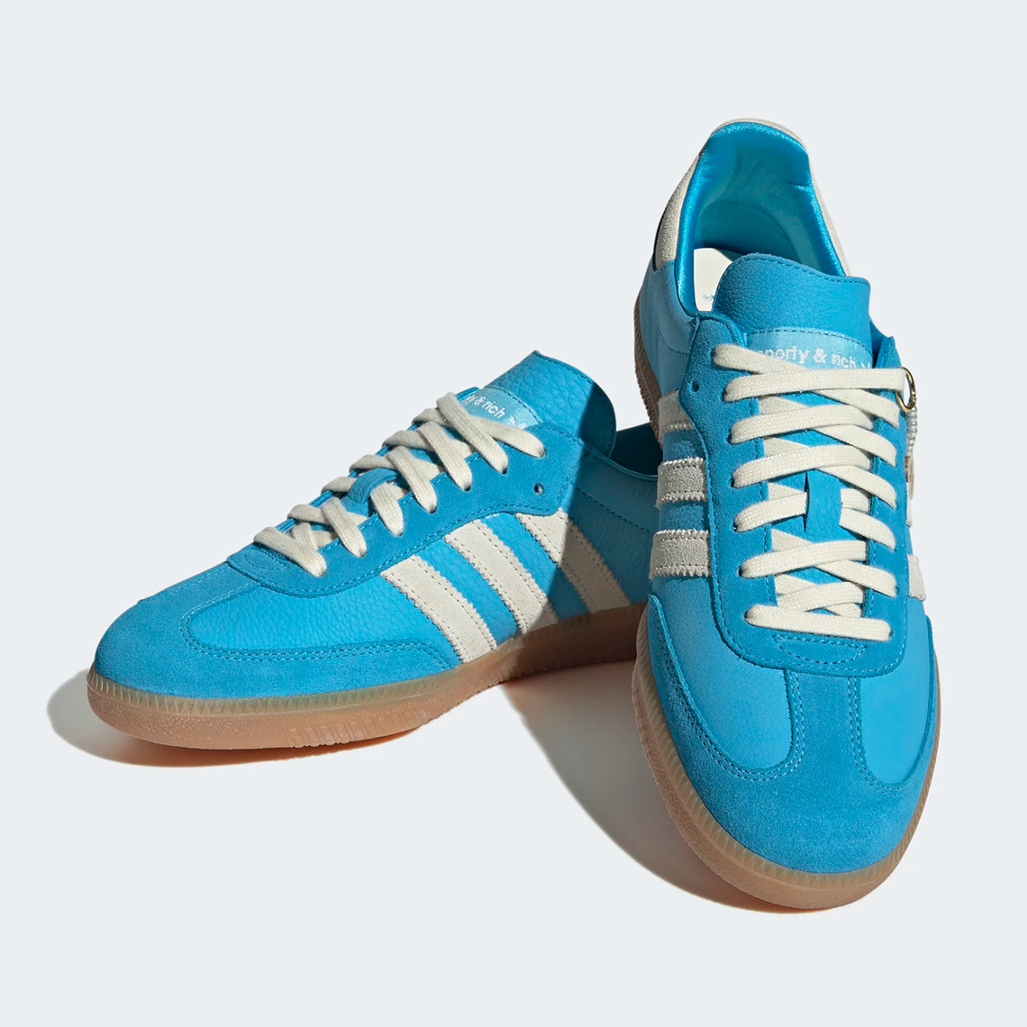 Sporty And Rich adidas Samba Blue Rush IE6975 2
